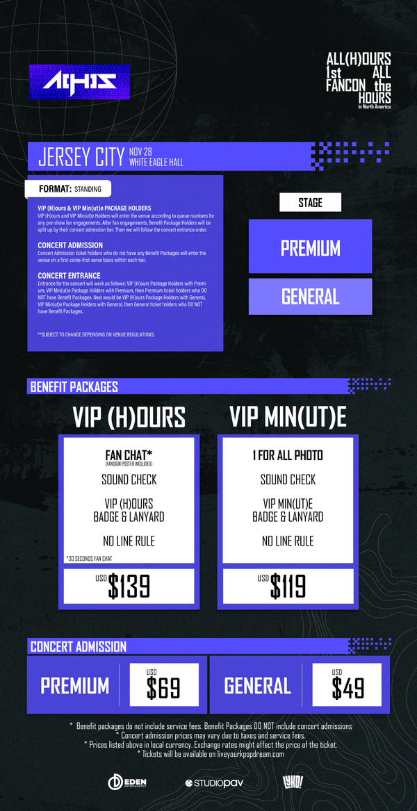 ALL(H)OURS - JERSEY CITY - VIP (H)OURS BENEFIT PACKAGE