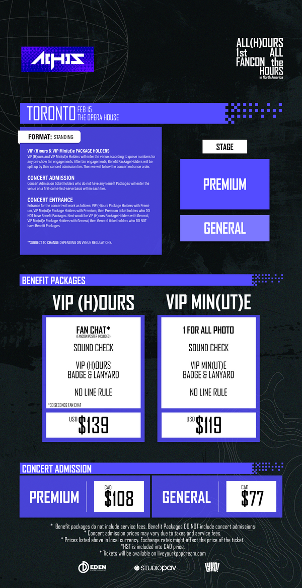 ALL(H)OURS - TORONTO - VIP (H)OURS BENEFIT PACKAGE