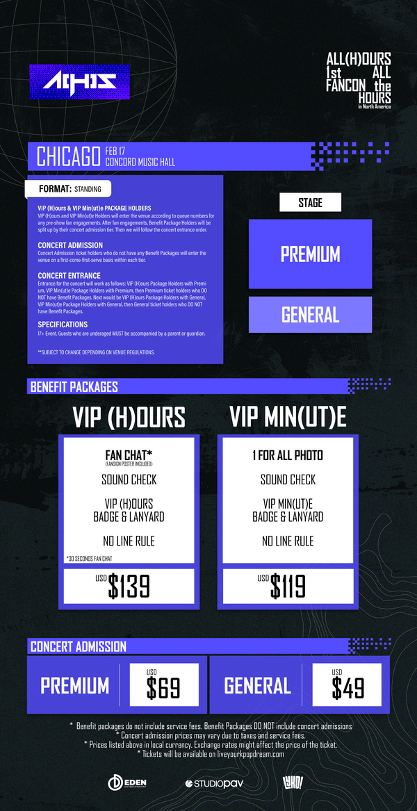 ALL(H)OURS - CHICAGO - VIP (H)OURS BENEFIT PACKAGE