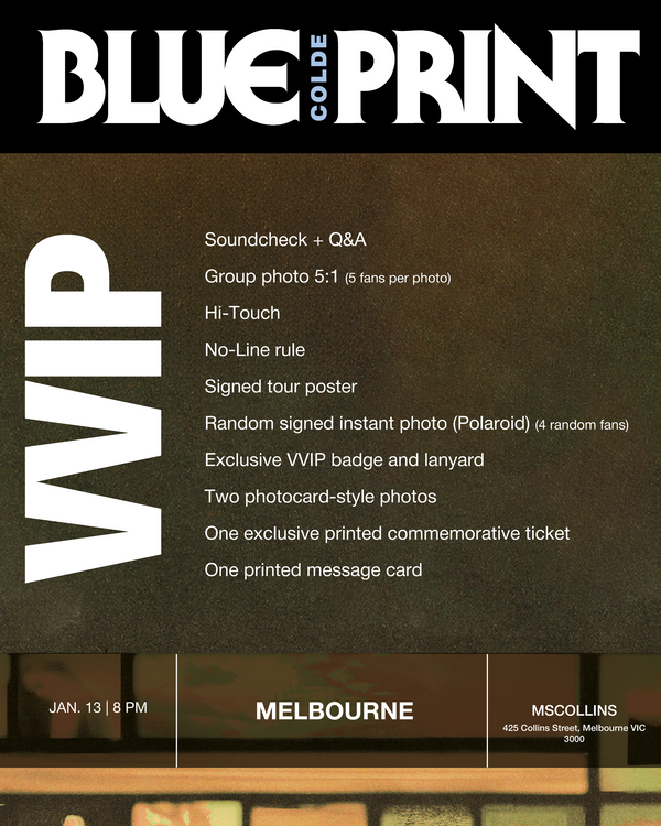 COLDE - MELBOURNE - VVIP BENEFIT PACKAGE