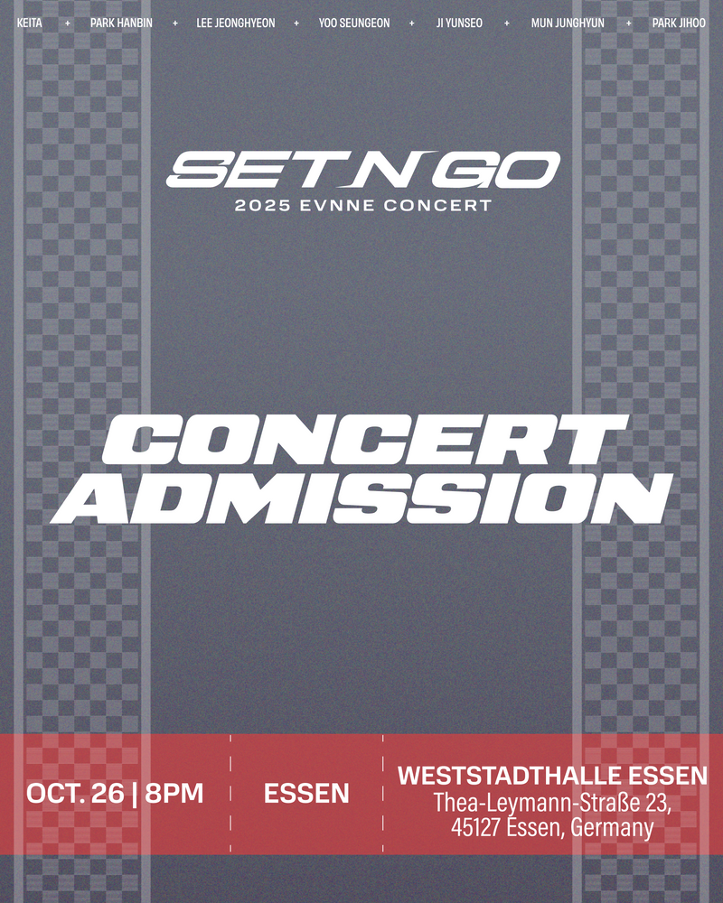 EVNNE 2025 - ESSEN - CONCERT ADMISSION