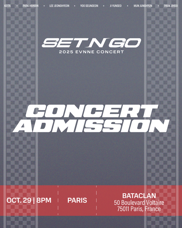 EVNNE 2025 - PARIS - CONCERT ADMISSION