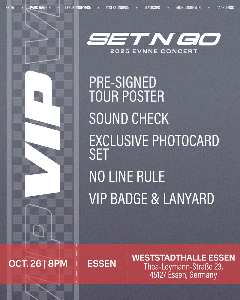 EVNNE 2025 - ESSEN - VIP BENEFIT PACKAGE