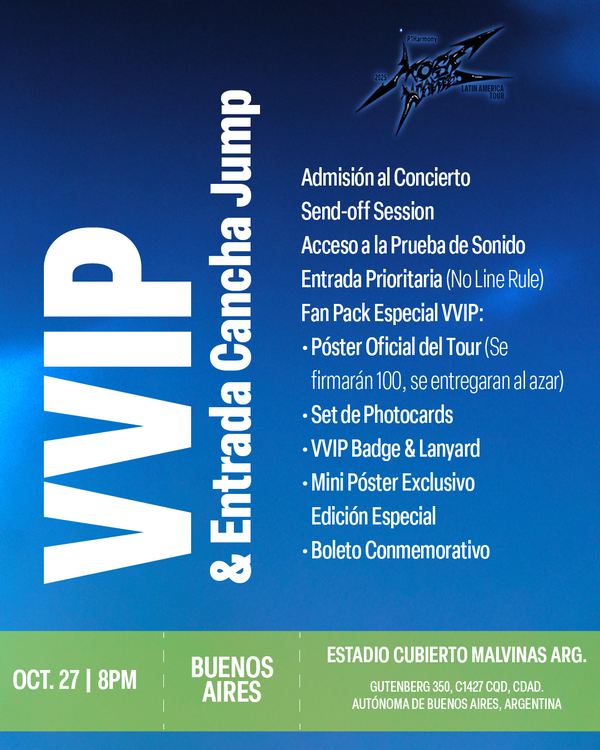 P1HARMONY 2025 - BUENOS AIRES - VVIP & CANCHA JUMP