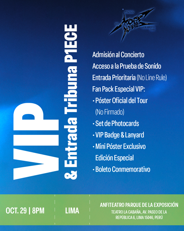 P1HARMONY 2025 - LIMA - VIP & TRIBUNA P1ECE