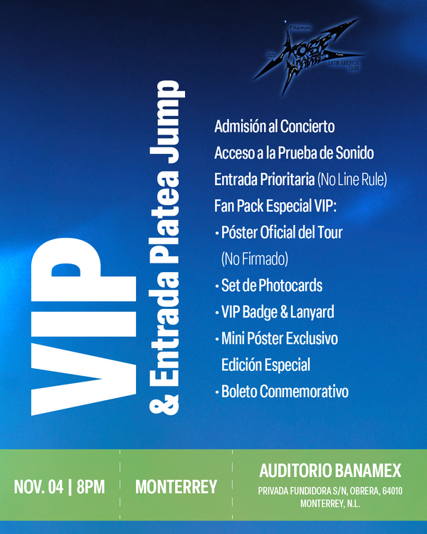P1HARMONY 2025 - MONTERREY - VIP & PLATEA JUMP