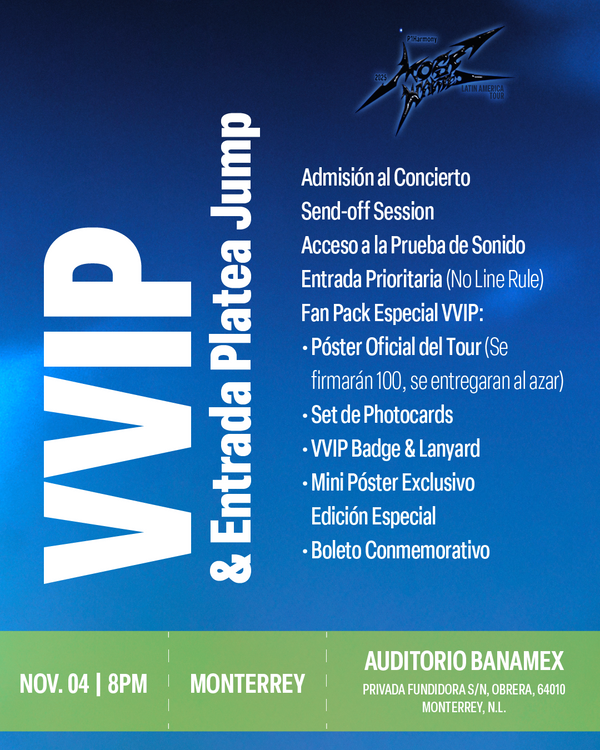 P1HARMONY 2025 - MONTERREY - VVIP & PLATEA JUMP