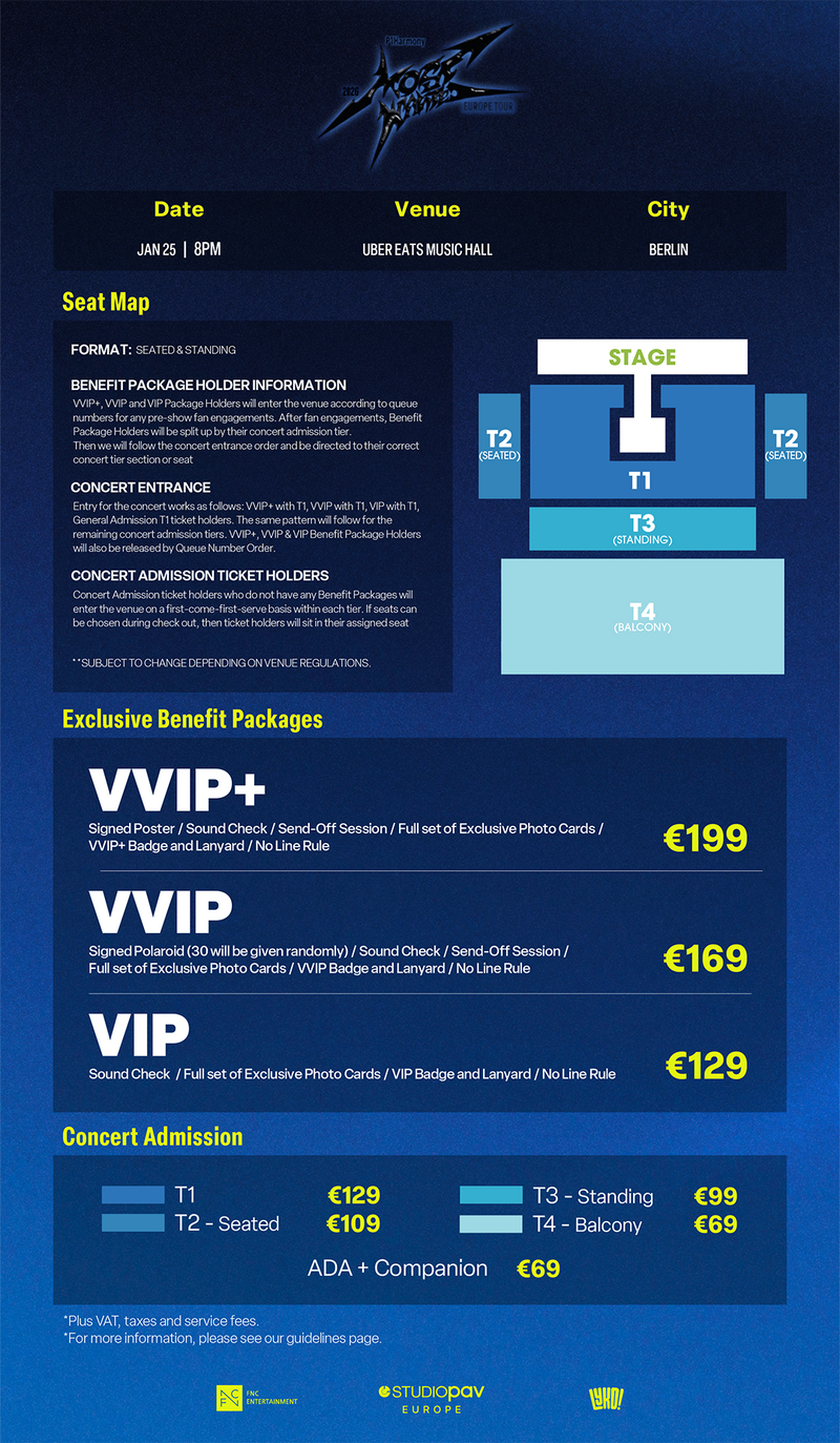 P1HARMONY 2026 - BERLIN - VVIP+ BENEFIT PACKAGE