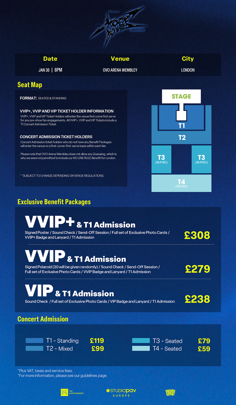 P1HARMONY 2026 - LONDON - VVIP & T1 ADMISSION