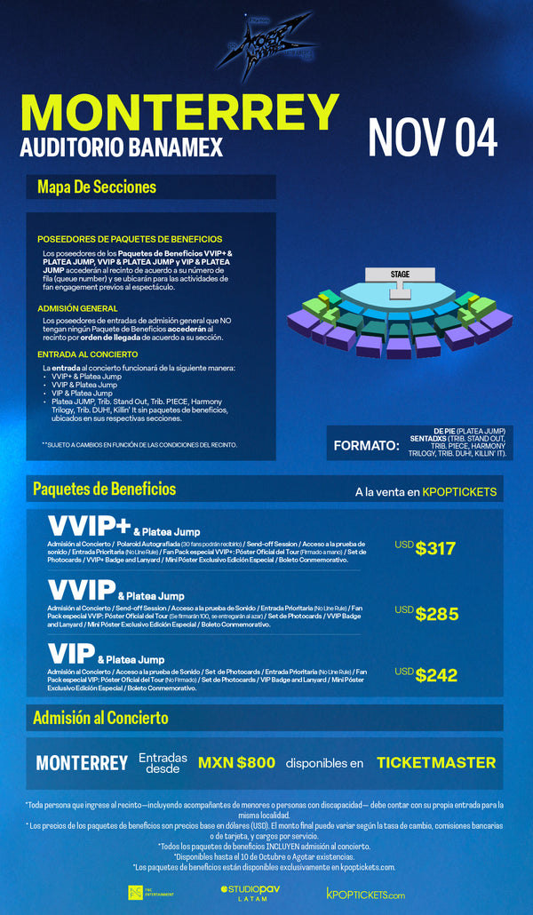 P1HARMONY 2025 - MONTERREY - VVIP+ & PLATEA JUMP