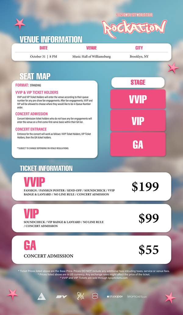 QWER 2025 - BROOKLYN - VVIP ADMISSION