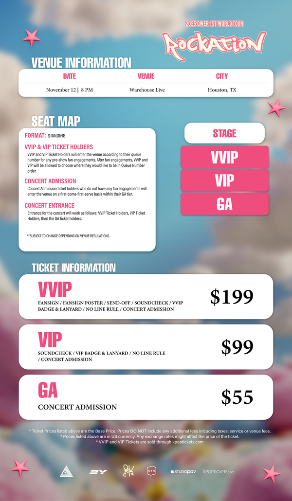 QWER 2025 - HOUSTON - VVIP ADMISSION