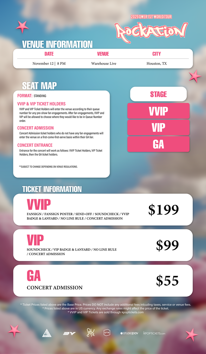 QWER 2025 - HOUSTON - VVIP ADMISSION