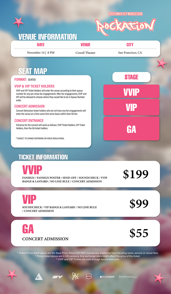 QWER 2025 - SAN FRANCISCO - VVIP ADMISSION