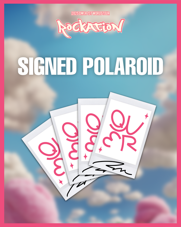 2025 QWER 1st World tour: ROCKATION - OFFICIAL SIGNED POLAROID