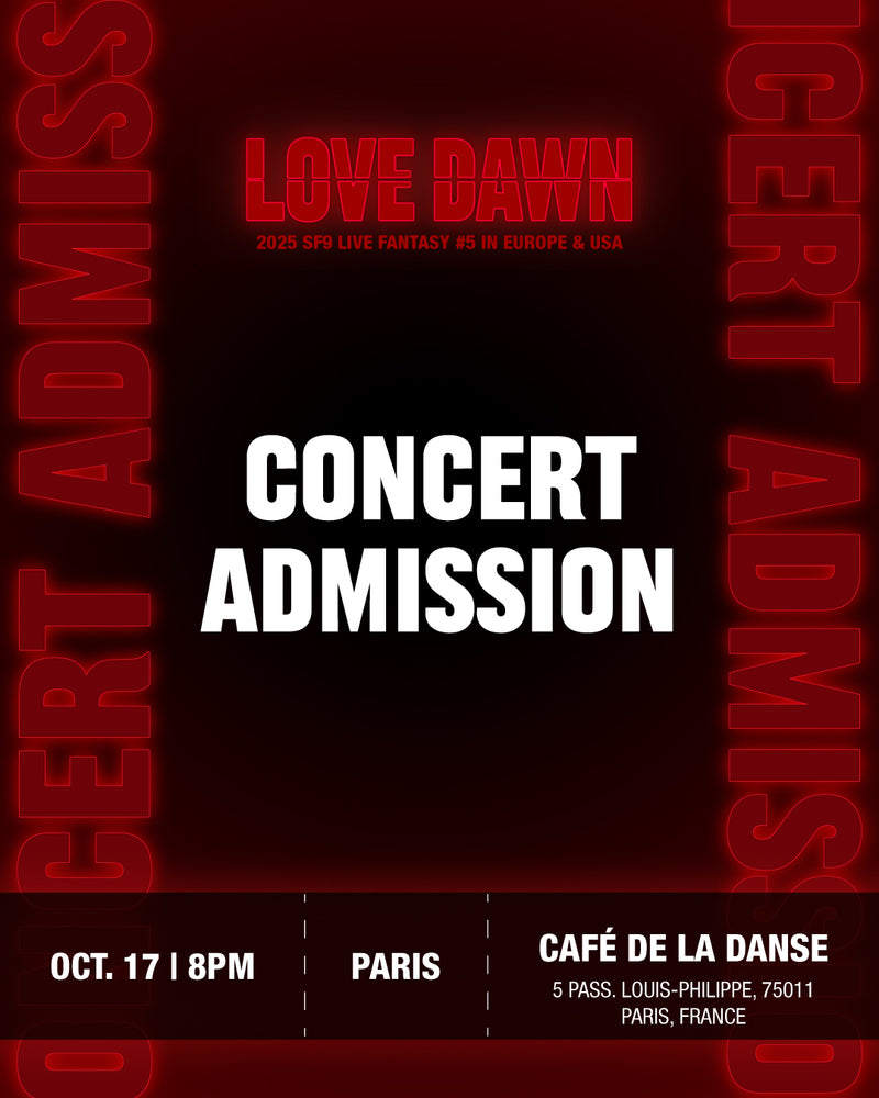 SF9 - PARIS - CONCERT ADMISSION