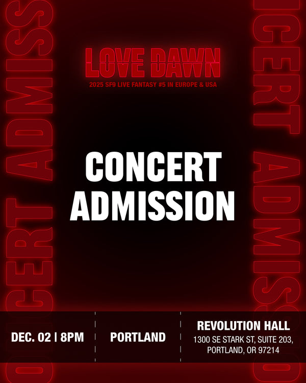 SF9 - PORTLAND - CONCERT ADMISSION