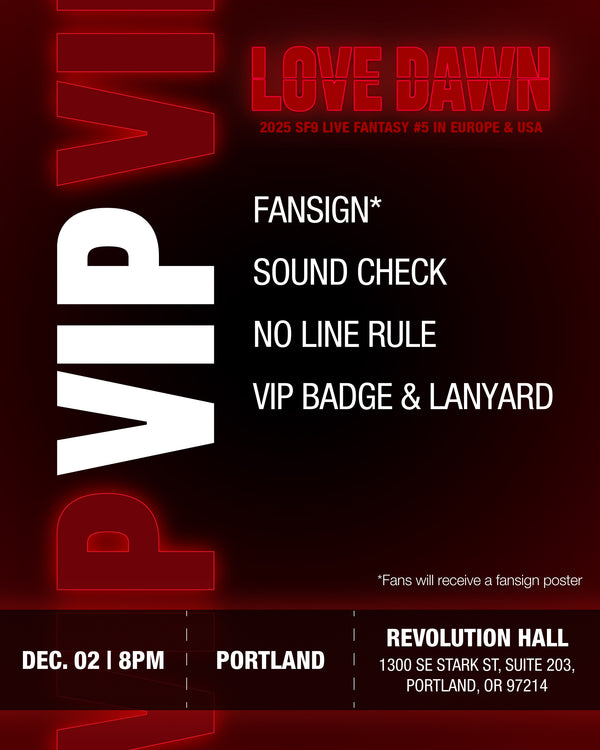 SF9 - PORTLAND - VIP BENEFIT PACKAGE