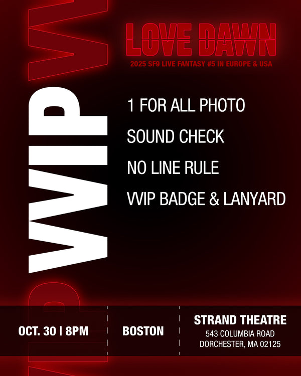 SF9 - BOSTON - VVIP BENEFIT PACKAGE