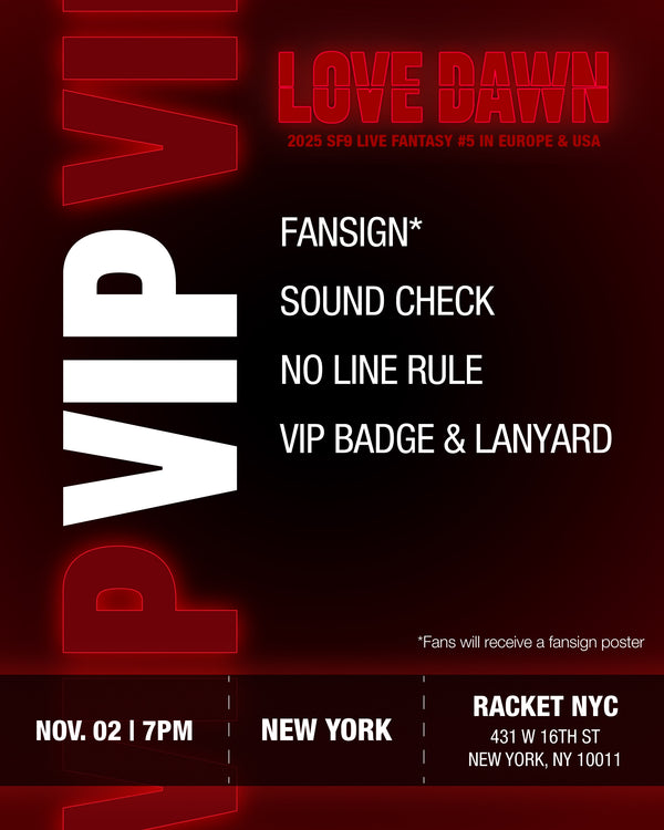 SF9 - NEW YORK - VIP BENEFIT PACKAGE