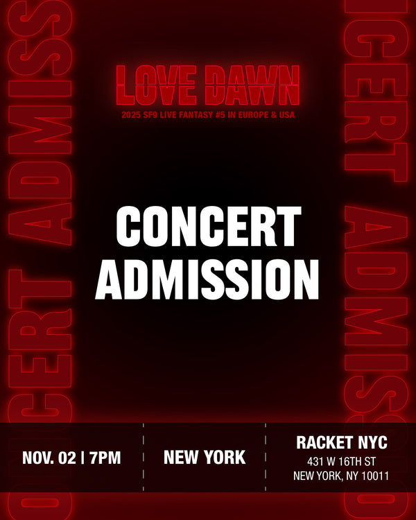 SF9 - NEW YORK - CONCERT ADMISSION