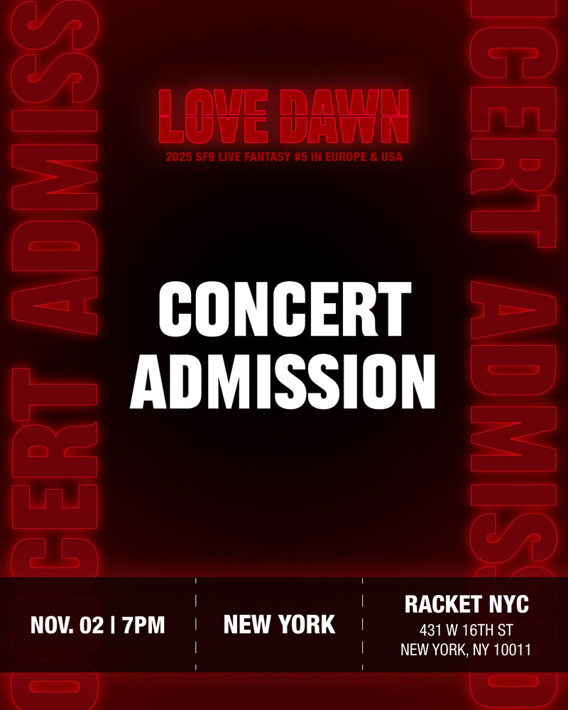 SF9 - NEW YORK - CONCERT ADMISSION