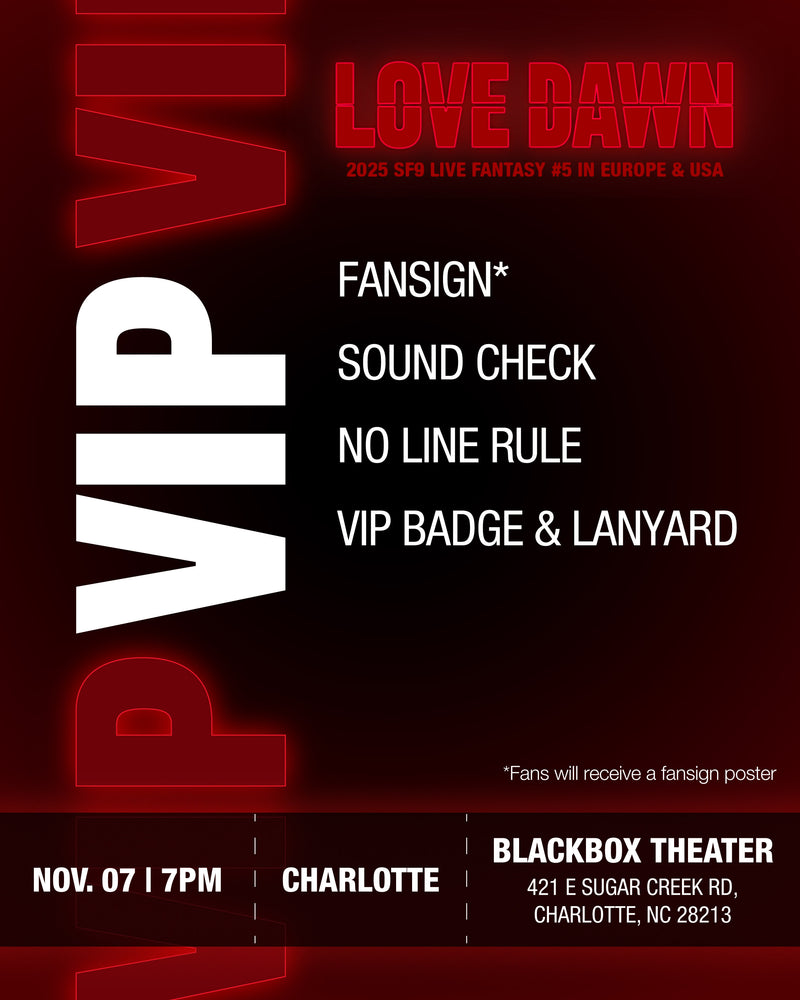 SF9 - CHARLOTTE - VIP BENEFIT PACKAGE