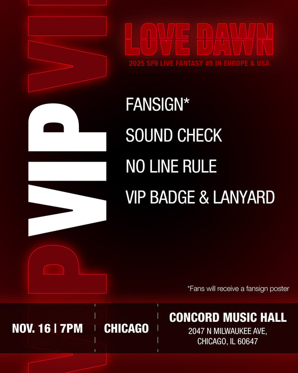 SF9 - CHICAGO - VIP BENEFIT PACKAGE