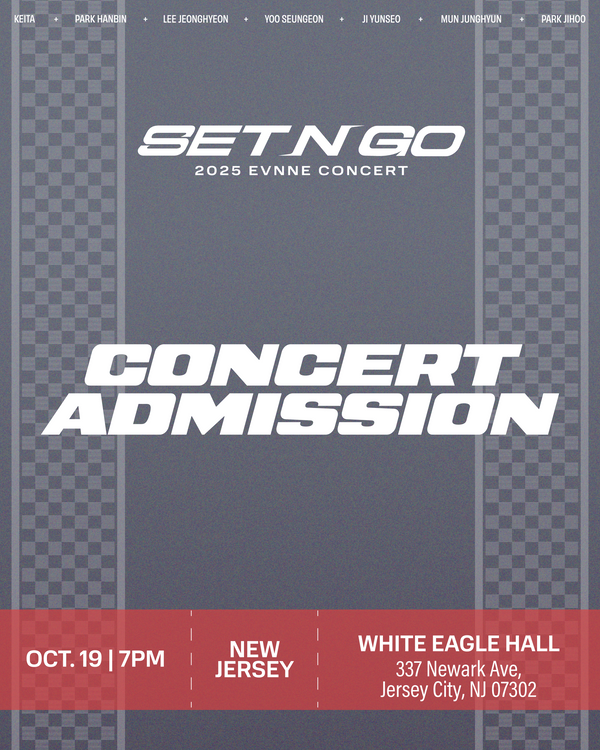 EVNNE 2025 - JERSEY CITY - CONCERT ADMISSION