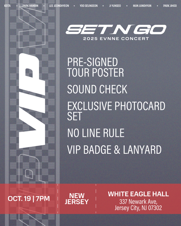 EVNNE 2025 - JERSEY CITY - VIP BENEFIT PACKAGE
