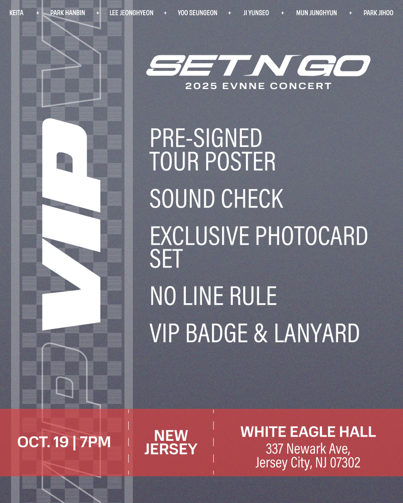 EVNNE 2025 - JERSEY CITY - VIP BENEFIT PACKAGE